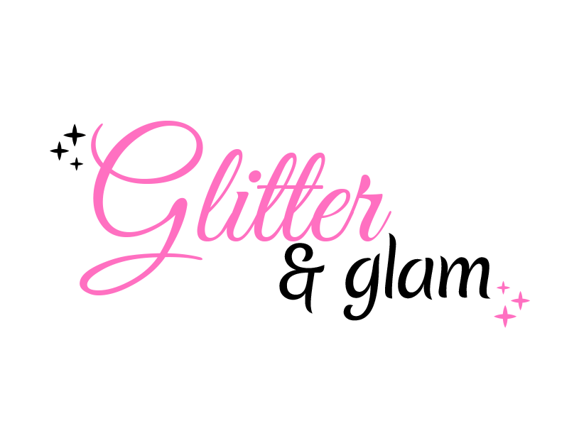 Glitter & Glam logo design Flyer design Web Shop Visual identity CMS system | Bussines card | Internet services