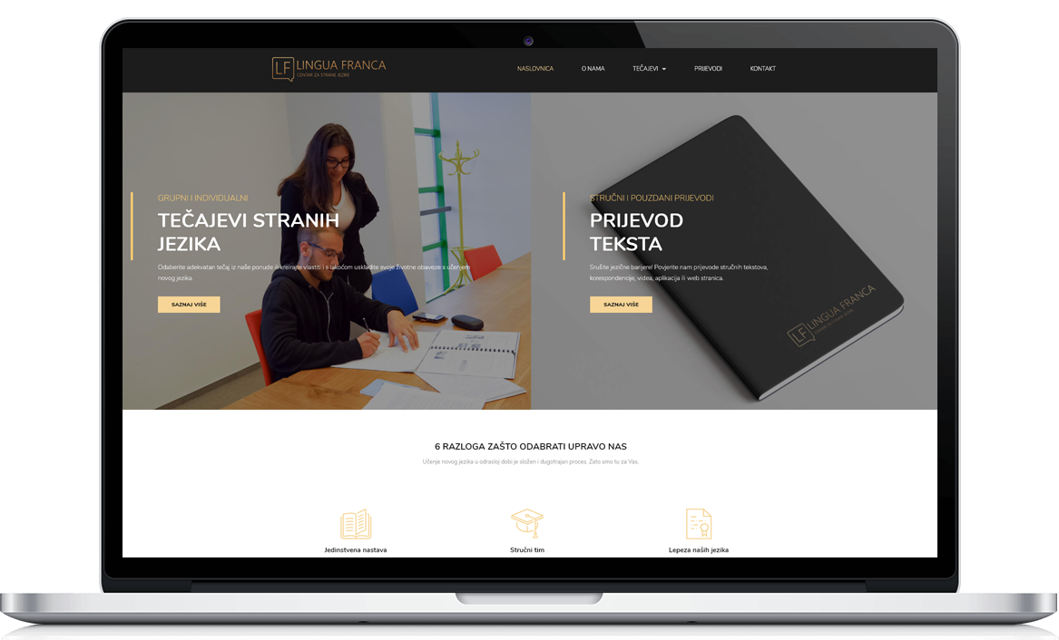 Lingua Franca Izrada web stranice Lingua Franca Izrada web stranice